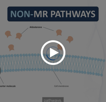 Video thumbnail explaining how aldosterone exerts effects through the mineralocorticoid receptor (MR) and non‑MR pathways