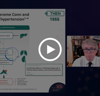 Video thumbnail exploring the history of aldosterone and the evolution of its clinical significance