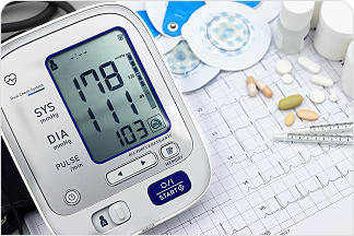 BP Machine Representing Difficult-to-Control Hypertension