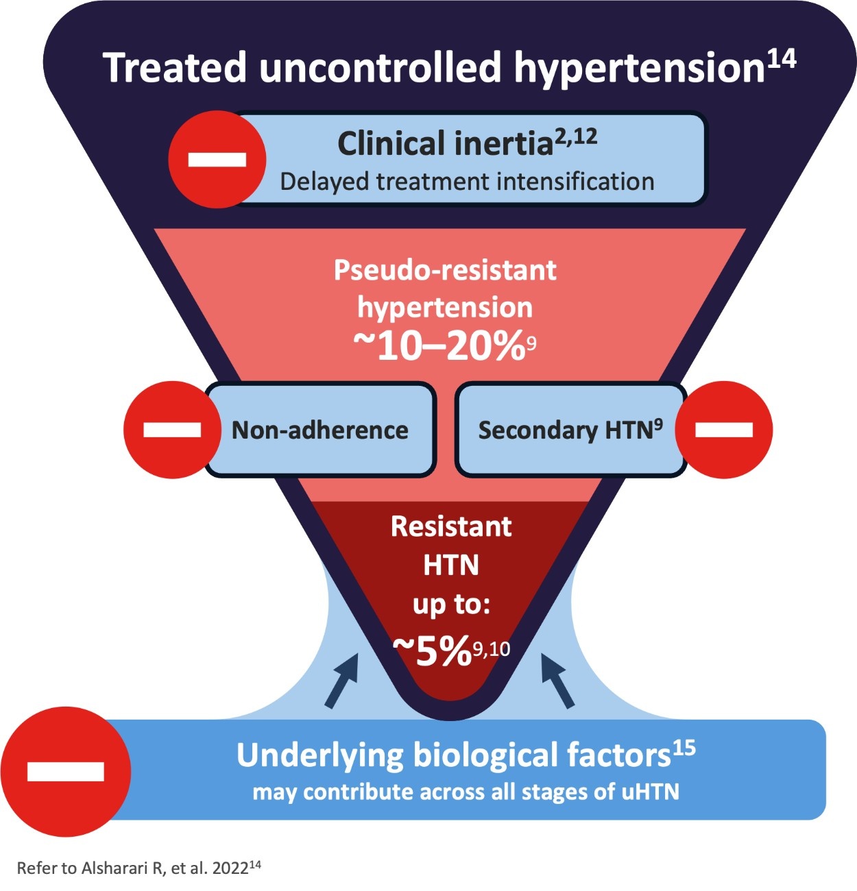 Types Of Difficult-to-Control Hypertension Infographic